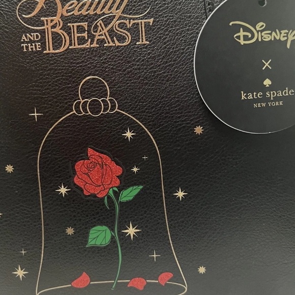 Kate Spade X Disney Beauty and The Beast Small Leather Reversible Tote Handbag - Picture 12 of 14